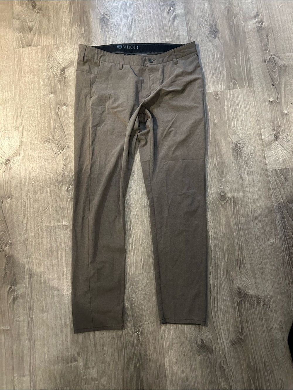 Vuori Men’s Stretch Straight Chinos — Dark Brown
